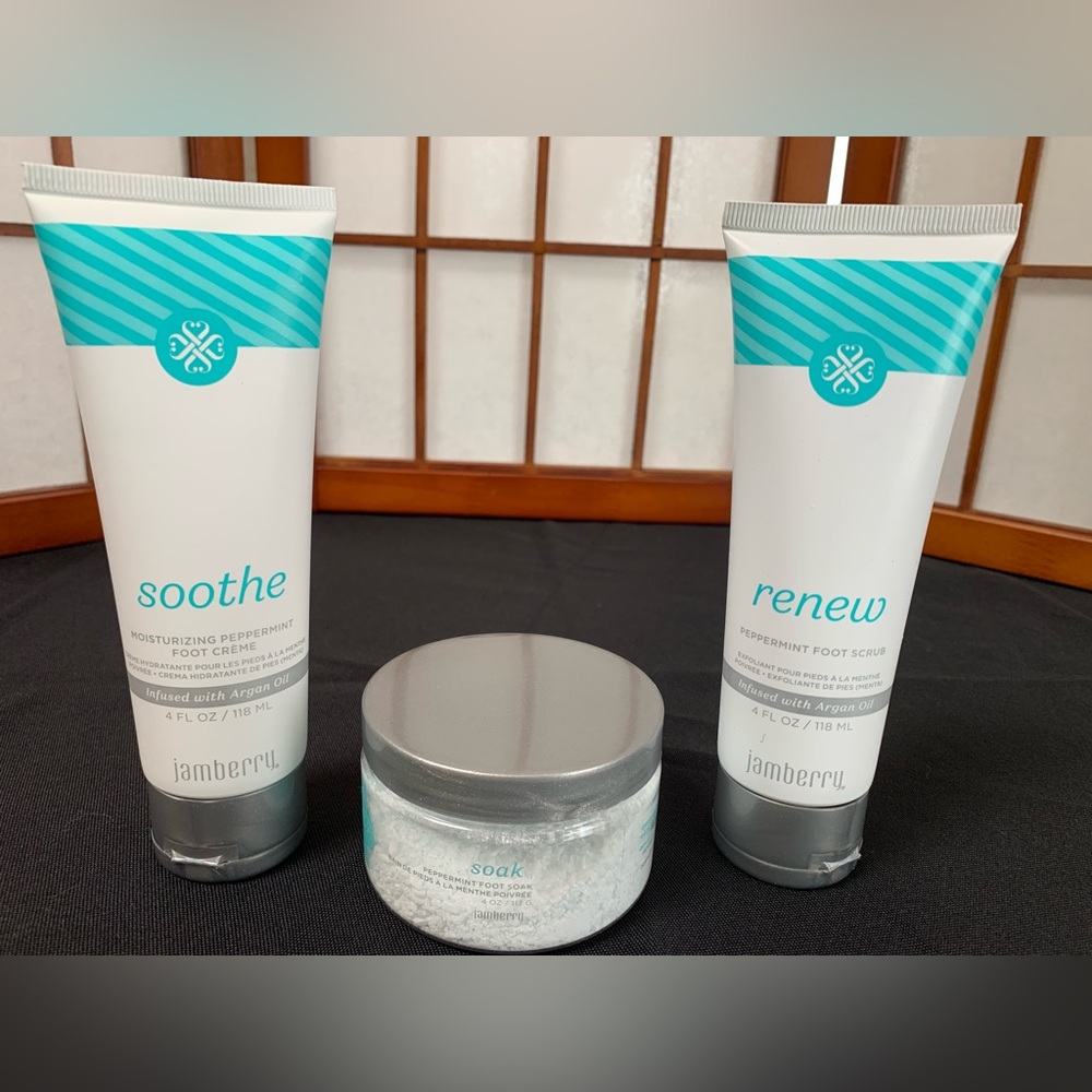 Jamberry DIY Pamper Spa Your Feet with a Quality Soak,Scrub & Cream.Holiday/Gift